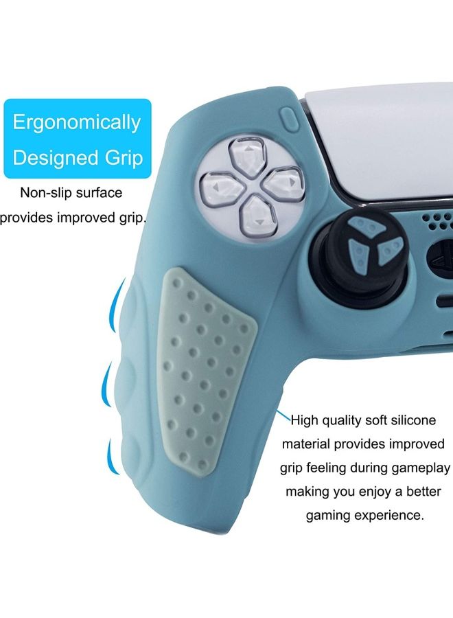 Silicone Grip Protector Rubber Case Cover Set for PS5 Controller