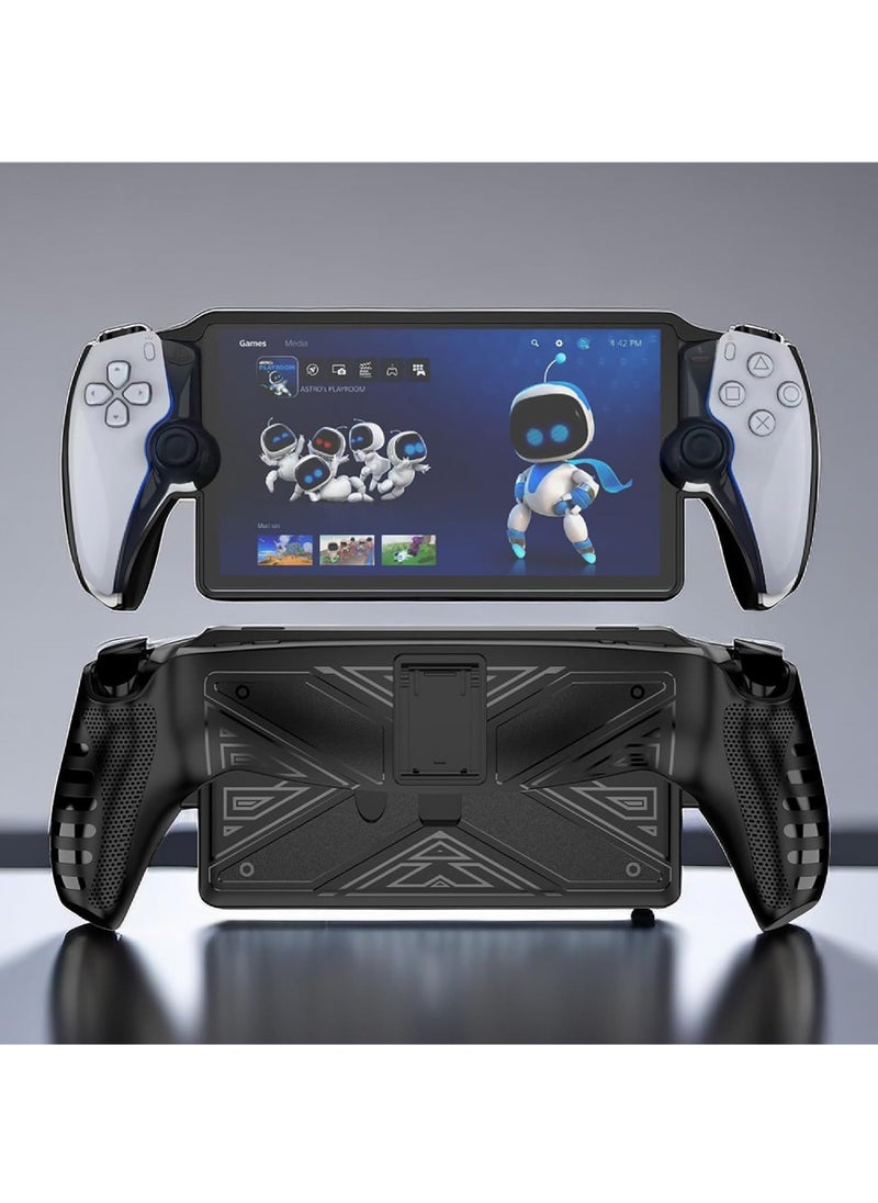 Case for PlayStation Portal Remote Player - With Stand - Soft TPU Bumper - Anti Slip - Easy to Grip