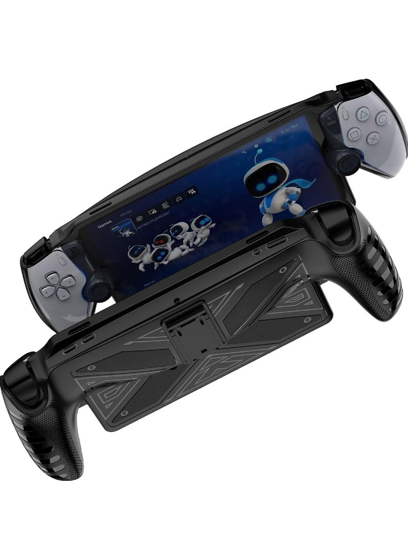 Case for PlayStation Portal Remote Player - With Stand - Soft TPU Bumper - Anti Slip - Easy to Grip