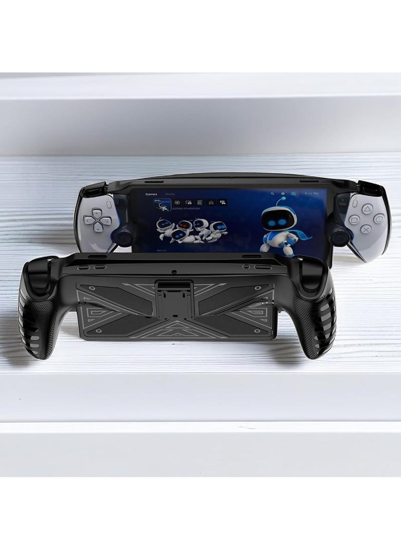 Case for PlayStation Portal Remote Player - With Stand - Soft TPU Bumper - Anti Slip - Easy to Grip