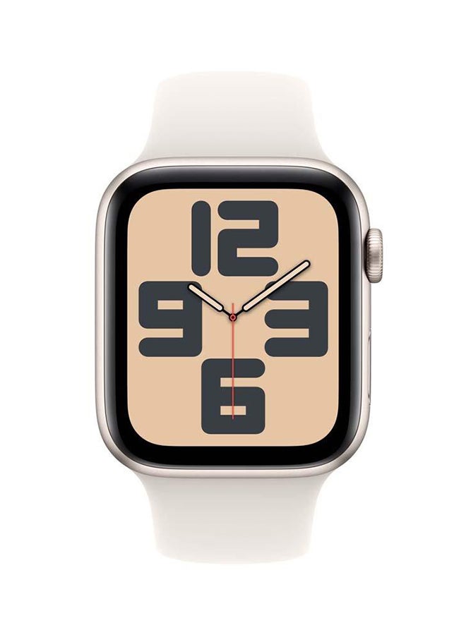Watch Se Gps  Cellular 44Mm Starlight Aluminium Case With Starlight Sport Band  Ml White