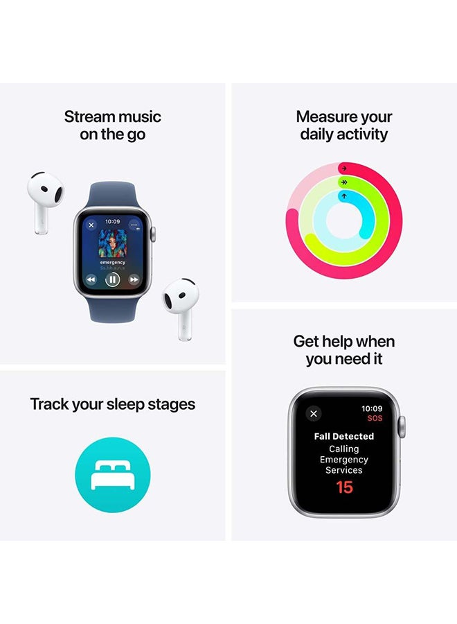 Watch Se Gps  Cellular 44Mm Starlight Aluminium Case With Starlight Sport Band  Ml White