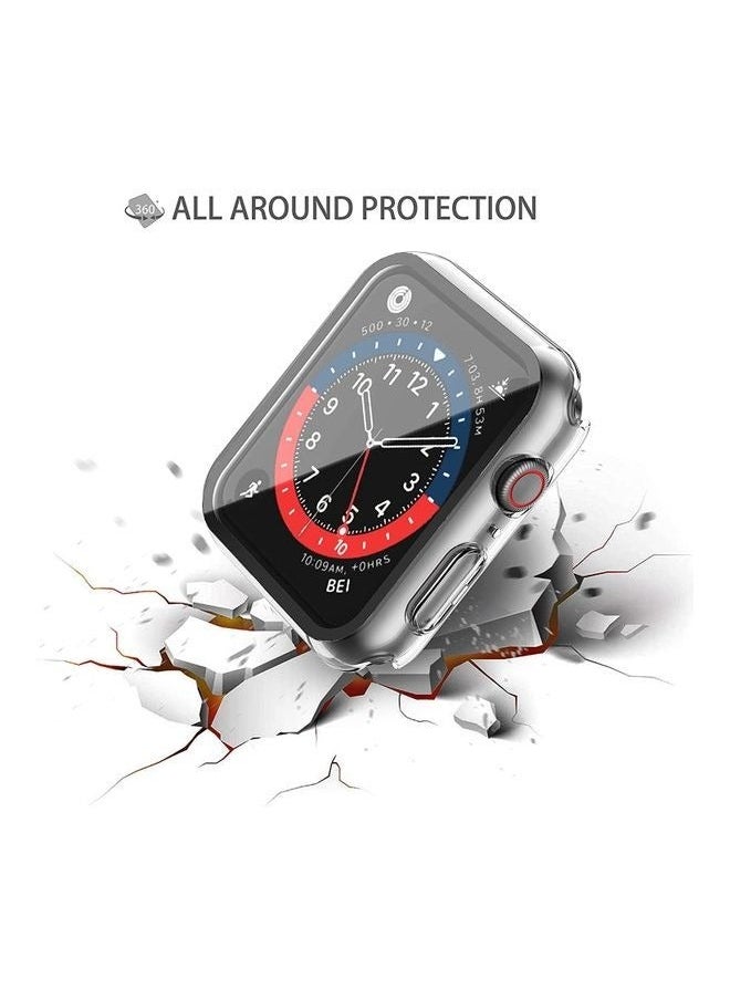 Hard PC Ultra-Thin Protective Case Cover with Screen Protector for Apple Watch Series 7 41mm