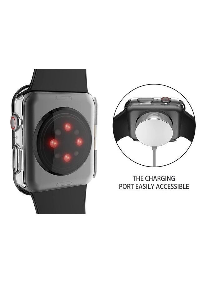 Hard PC Ultra-Thin Protective Case Cover with Screen Protector for Apple Watch Series 7 41mm
