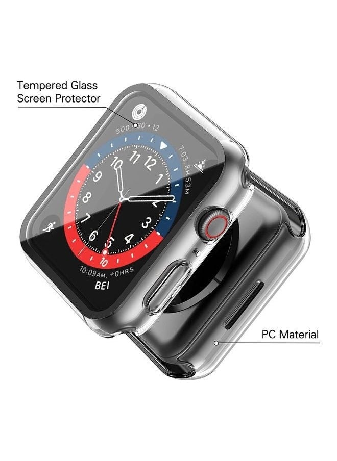 Hard PC Ultra-Thin Protective Case Cover with Screen Protector for Apple Watch Series 7 41mm