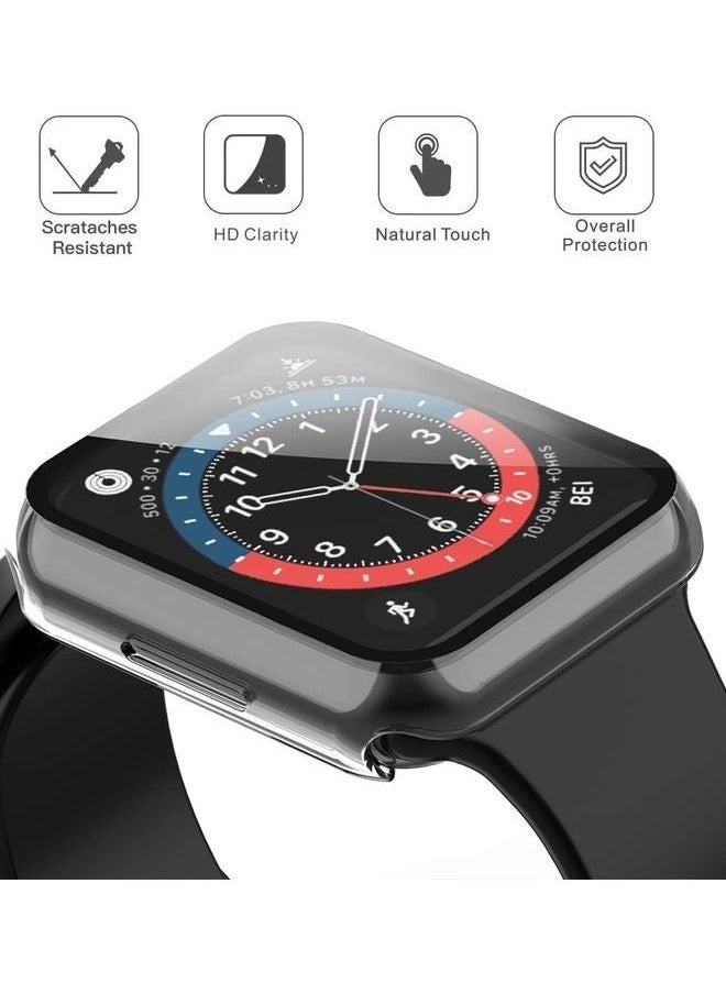 Hard PC Ultra-Thin Protective Case Cover with Screen Protector for Apple Watch Series 7 41mm