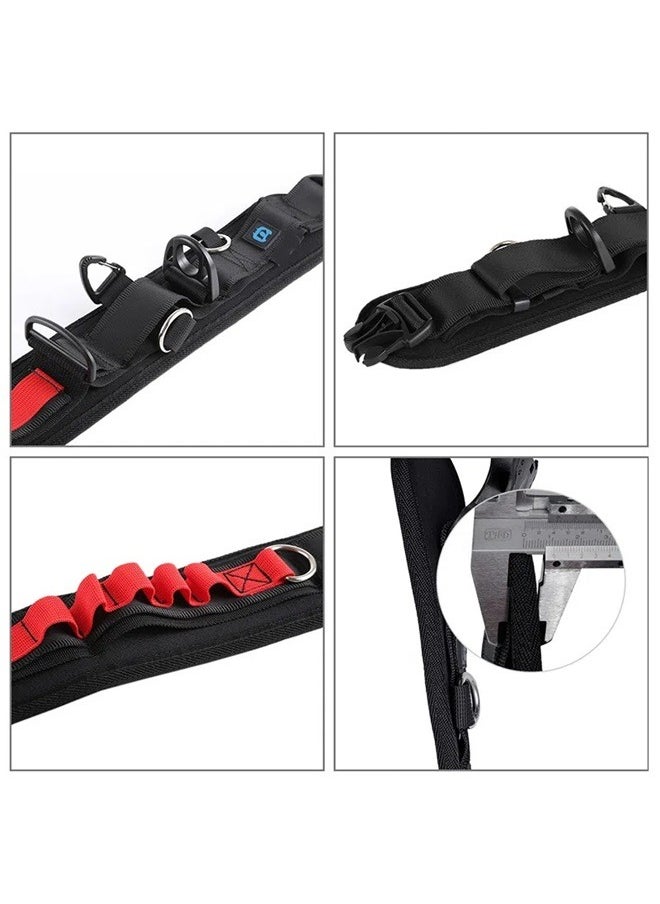 Multi-Functional Hanging Belt Black，Multi-Function Camera Waist Belt for SLR/DSLR Cameras, Adjustable Camera Waist Strap with Hook for Hanging Photography Accessories Fit for Outdoor Photographer