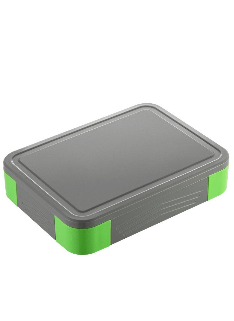 Bento Lunch Box for Kids Adults, 6 Compartments  Food Container Ideal Portion Sizes Leak-Proof Bento box for Kids ,With cutlery sauce box,microwave heating Safe, Food-Safe Materials 1330ml