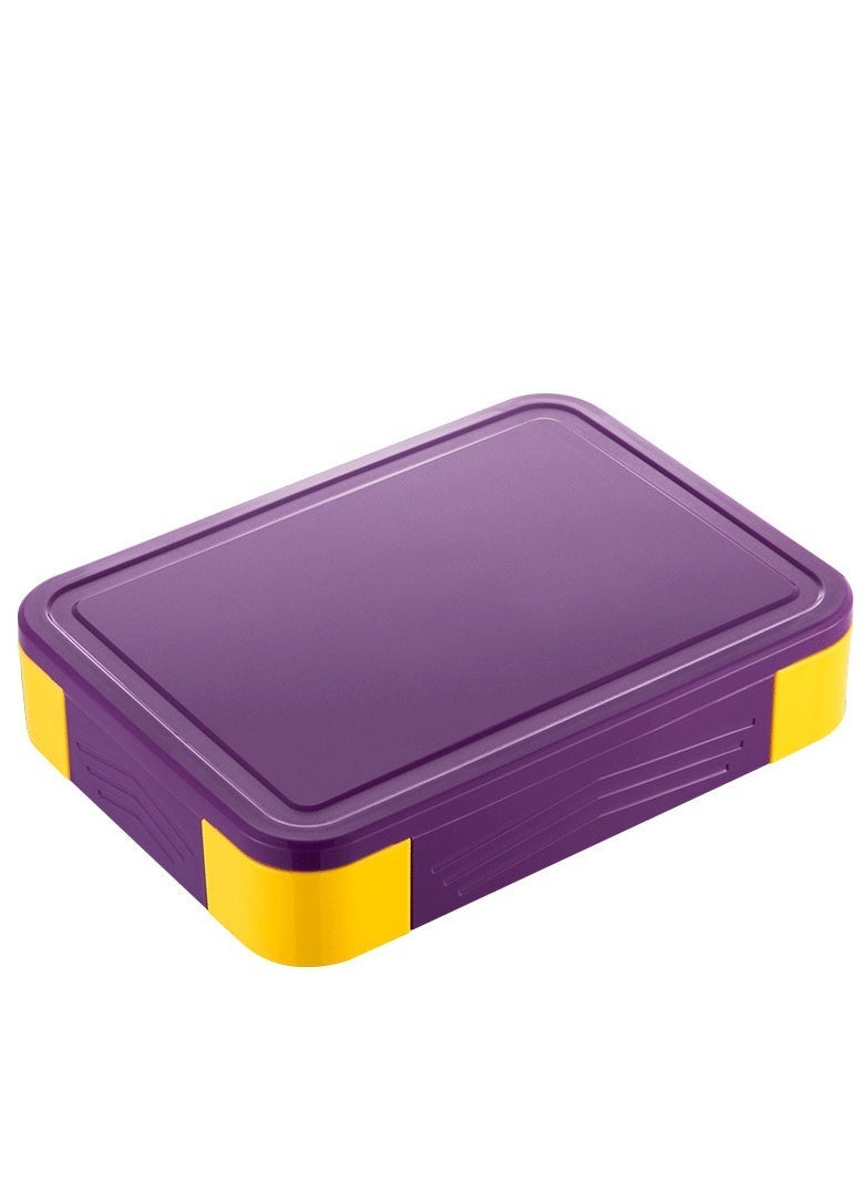 Bento Lunch Box for Kids Adults, 6 Compartments  Food Container Ideal Portion Sizes Leak-Proof Bento box for Kids ,With cutlery sauce box,microwave heating Safe, Food-Safe Materials 1330ml