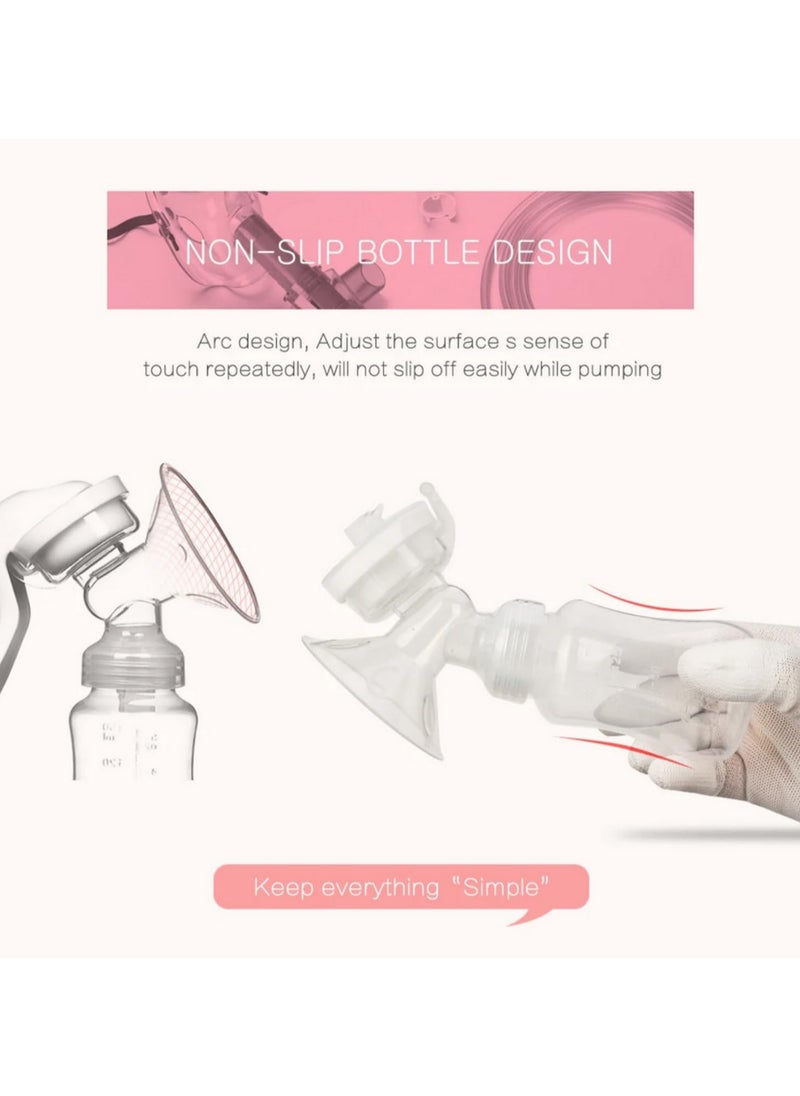 1pcs 150ML Breast Pump Baby Nipple Manual Suction Milk Pump Feeding Breasts Pumps Milk Bottle Sucking Postpartum Supplies BPA Free