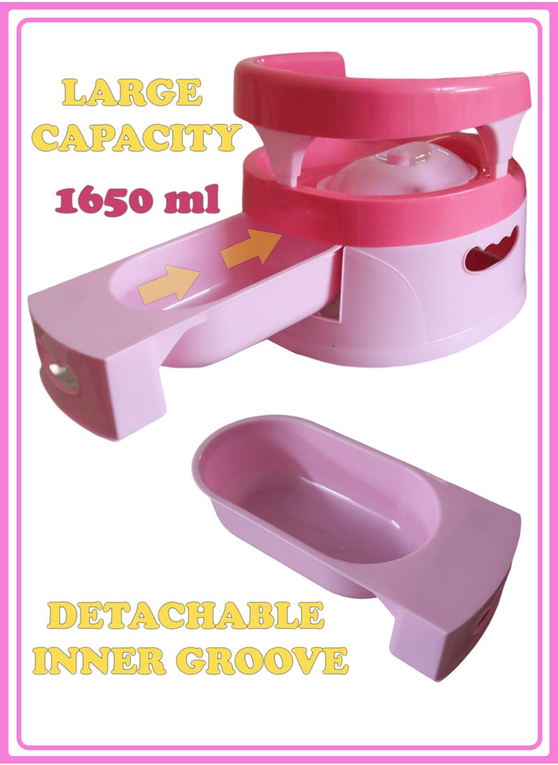 Baby Potty Training Seat Portable Splash Proof with Lid and Backrest Multifunctional Potty Chair for Baby Toddlers Kids with Detachable Groove Easy to Clean Smooth Handle Baby Potty Chair
