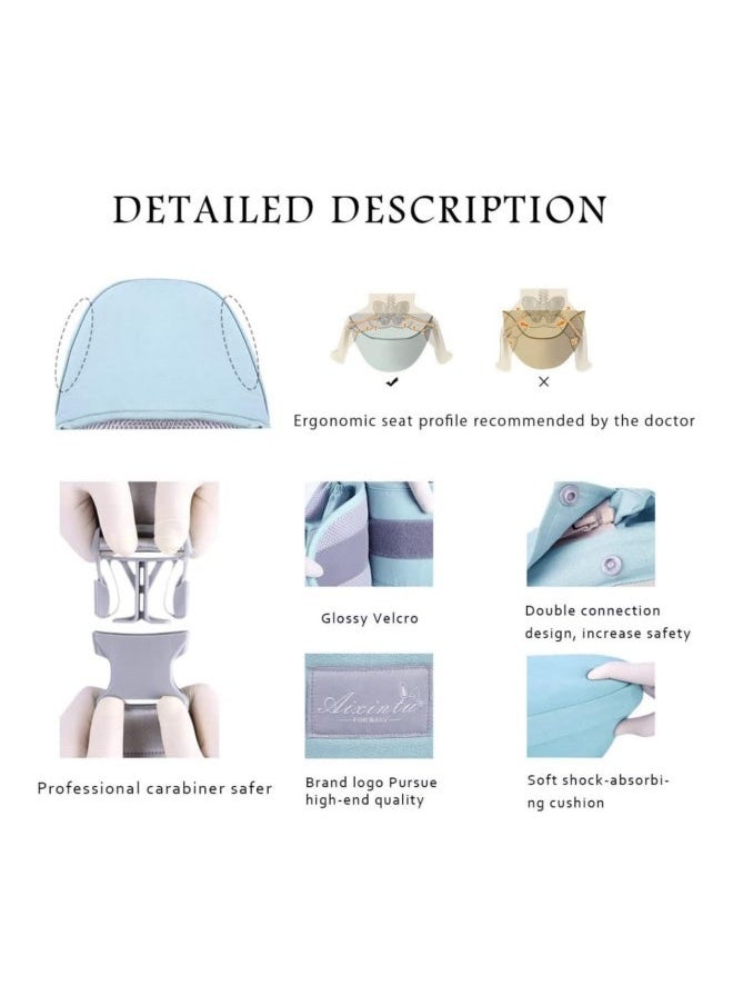 Baby Carrier With Hip Seat, 9-In-1 Multifunction Baby Strap, Convenient, Breathable, Easy-To-Use Baby Carrier With Storage Function, 0-36 Months, Newborn To Toddler