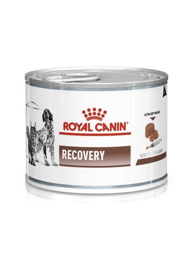 Royal Canin Veterinary Recovery | 12 x 195 g | Complete Dietary Food for Adult Dogs and Cats | Ultra Soft High Protein Foam