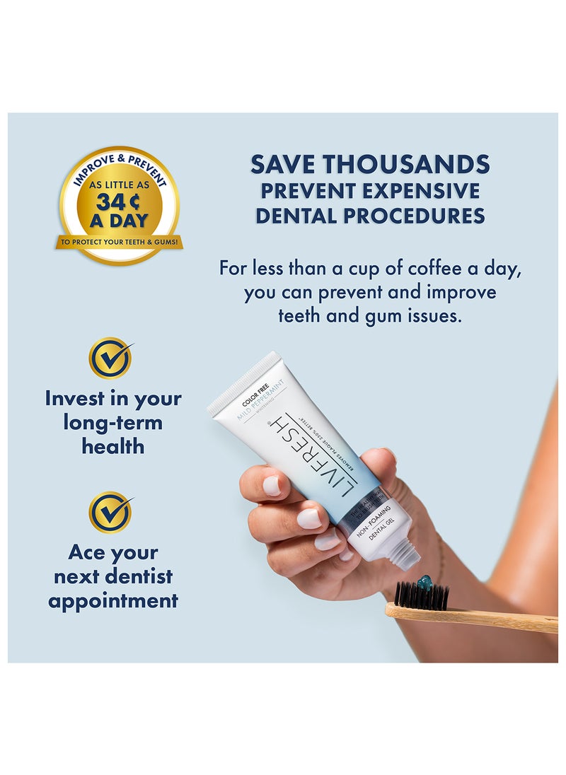 Livfresh Mild Peppermint Non-Foaming Gel 50g