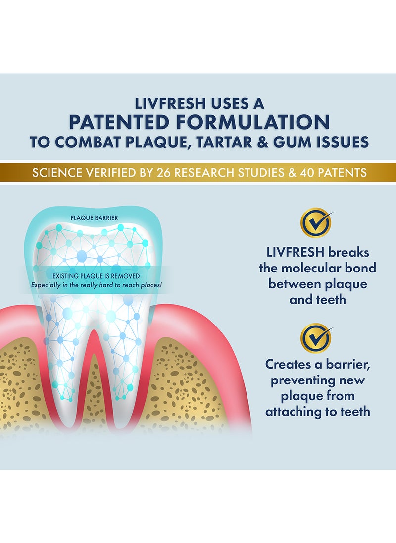 Livfresh Mild Peppermint Non-Foaming Gel 50g