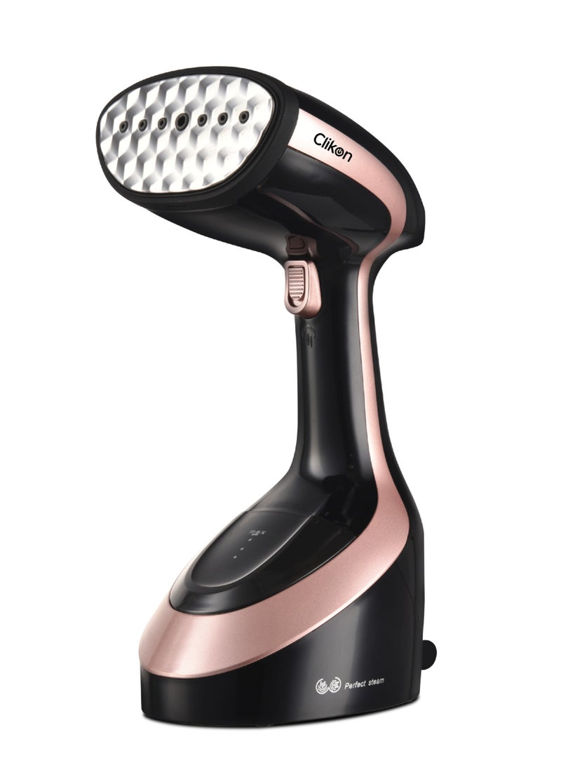 Clikon Garment Steamer With Anti calc Function And Rapid Steam FUnction-CK4046 300 ml 1600 W CK4046 Black and Pink