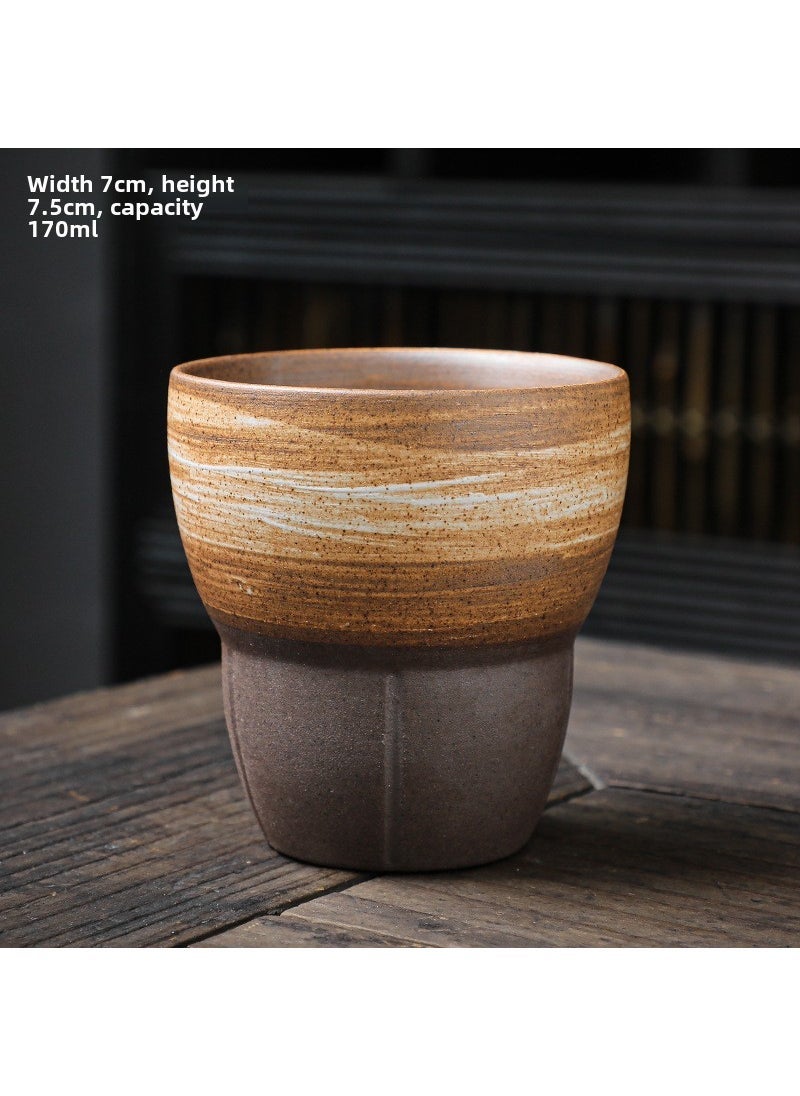 Japanese Ceramic Espresso Cups Retro Kung Fu Teacups Sunset