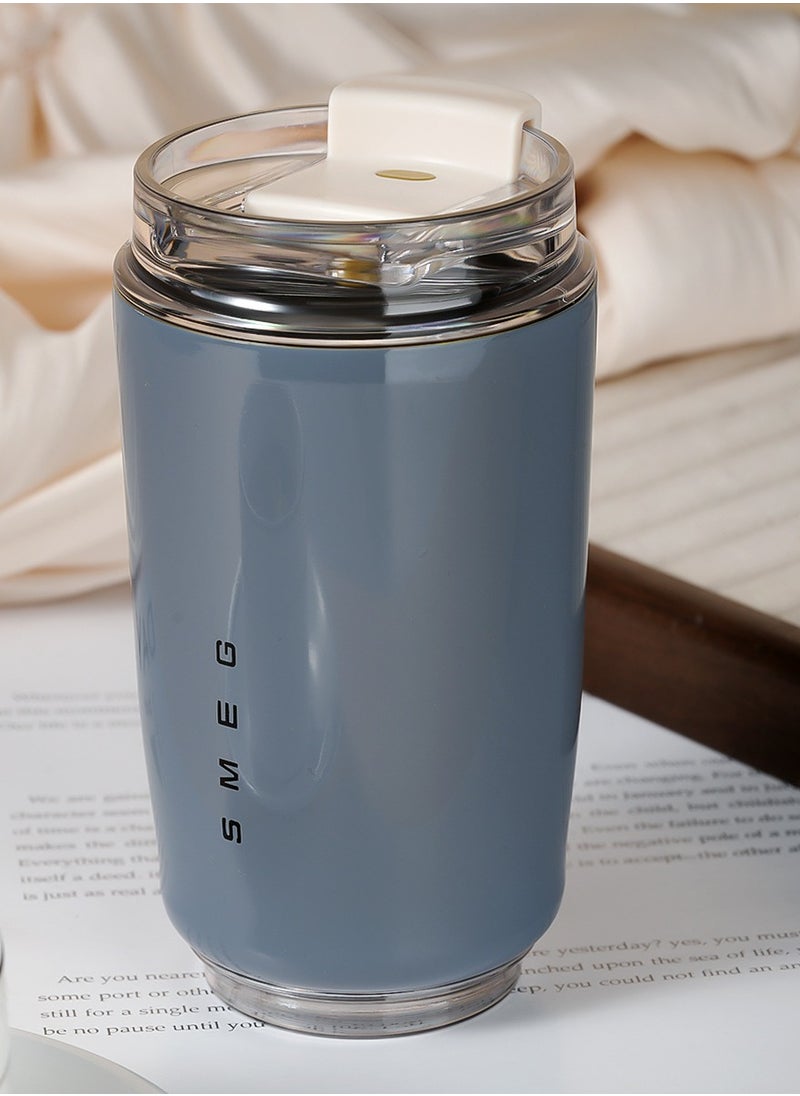 Travel Coffee Mug, 320ml Insulated Beverage Cup With Leakproof Lid, Long Lasting Coffee Tumbler With Lid And Straw, Travel Coffee Thermos