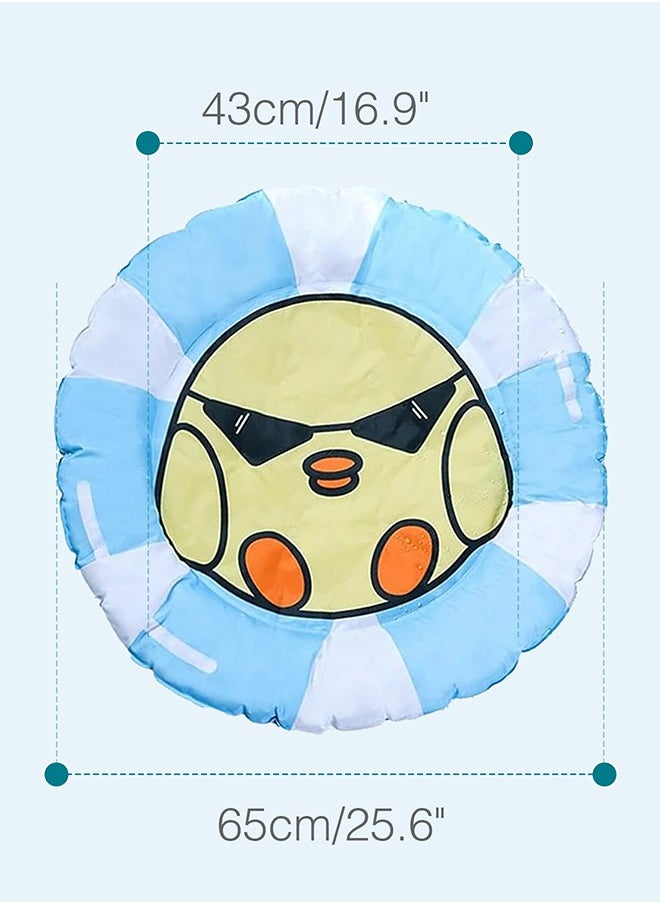 LOYAL RAIN Cartoon Pet Cooling Mat for Cats and Dogs, Cushion Pad Summer Cool Down Comfortable Soft for Pets (Blue)