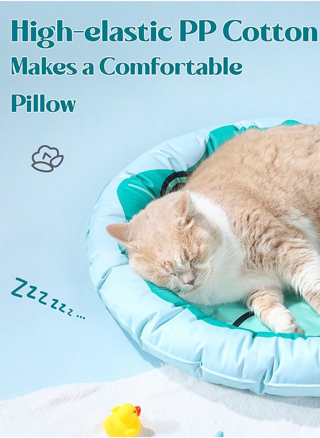 LOYAL RAIN Cartoon Pet Cooling Mat for Cats and Dogs, Cushion Pad Summer Cool Down Comfortable Soft for Pets (Green)