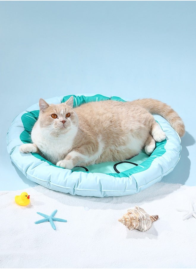 LOYAL RAIN Cartoon Pet Cooling Mat for Cats and Dogs, Cushion Pad Summer Cool Down Comfortable Soft for Pets (Green)
