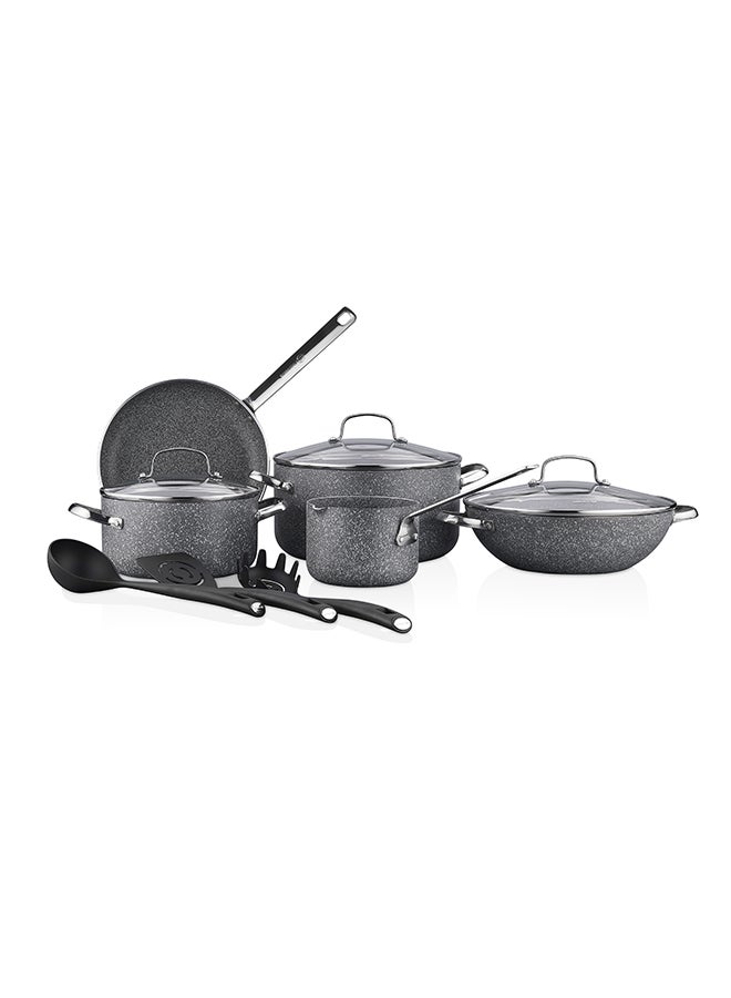 Cortina Plus 11-Piece Cookware Set Silver