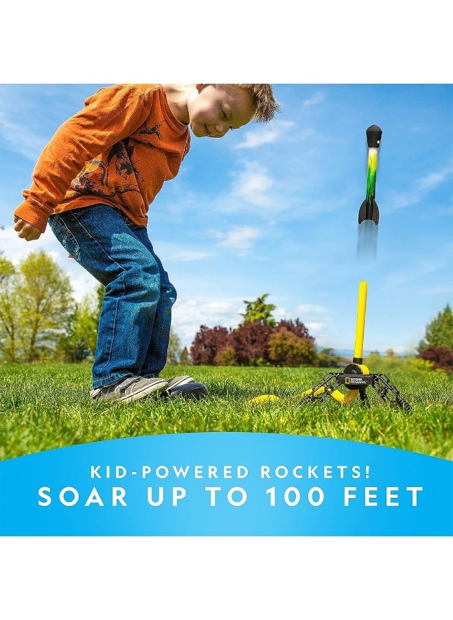 Air Rocket Toy Ultimate LED Rocket Launcher For Kids Stomp And Launch The Light Up Air Powered