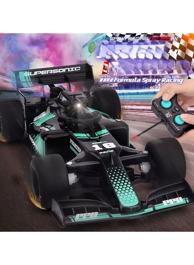 Formula One RC Racing Toy Car (Green) Premium Quality High Speed Racing