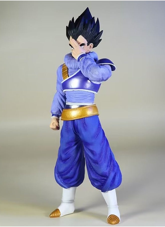 Dragon Ball Vegeta Action Figure Decorative Resin Sculpture Home Decor Statue, Art Figurine Home Ornament Decoration for Office, Living Room, Bedroom, Book Shelf, TV Cabinet, Desktop