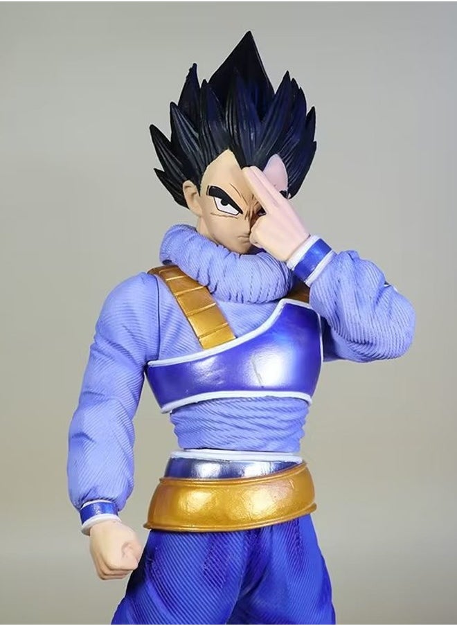 Dragon Ball Vegeta Action Figure Decorative Resin Sculpture Home Decor Statue, Art Figurine Home Ornament Decoration for Office, Living Room, Bedroom, Book Shelf, TV Cabinet, Desktop