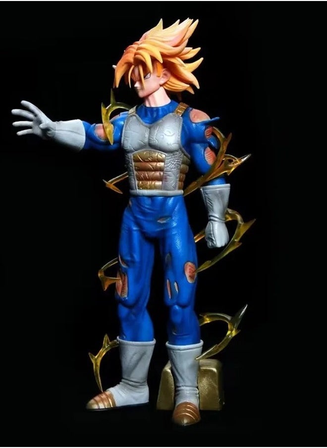 Dragon Ball Trunks Action Figure Decorative Resin Sculpture Home Decor Statue, Art Figurine Home Ornament Decoration for Office, Living Room, Bedroom, Book Shelf, TV Cabinet, Desktop