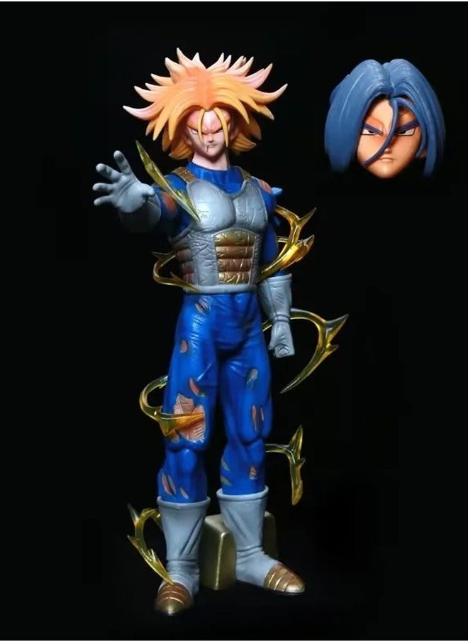 Dragon Ball Trunks Action Figure Decorative Resin Sculpture Home Decor Statue, Art Figurine Home Ornament Decoration for Office, Living Room, Bedroom, Book Shelf, TV Cabinet, Desktop