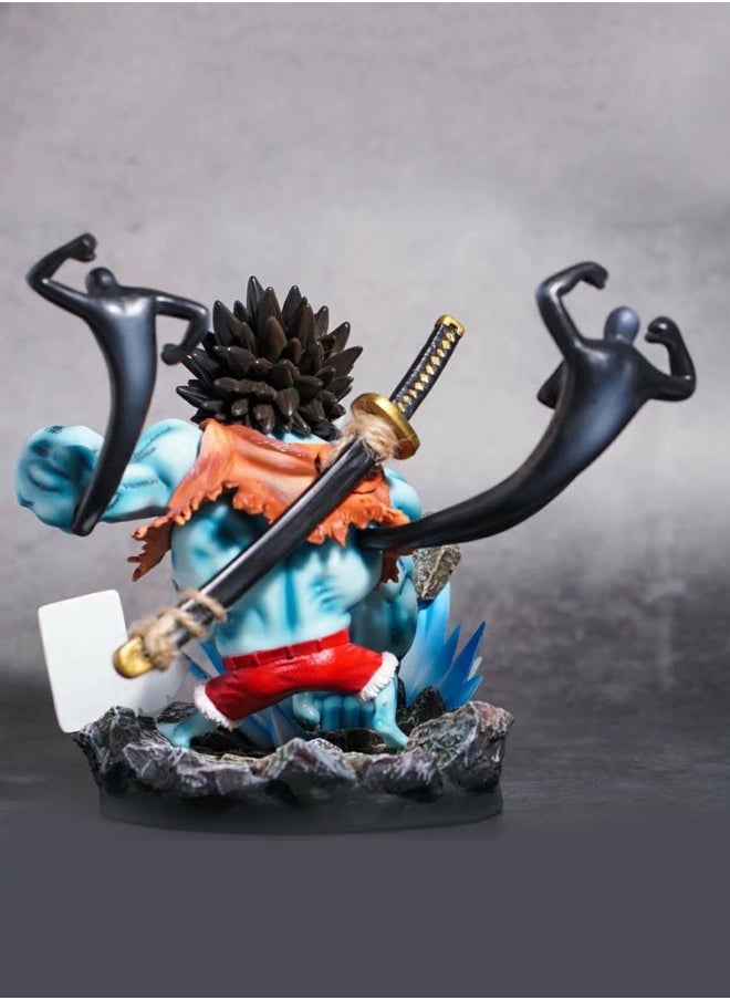 One Piece Nightmare Luffy Action Figure Decorative Resin Sculpture Home Decor Statue, Art Figurine Home Ornament Decoration for Office, Living Room, Bedroom, Book Shelf, TV Cabinet, Desktop