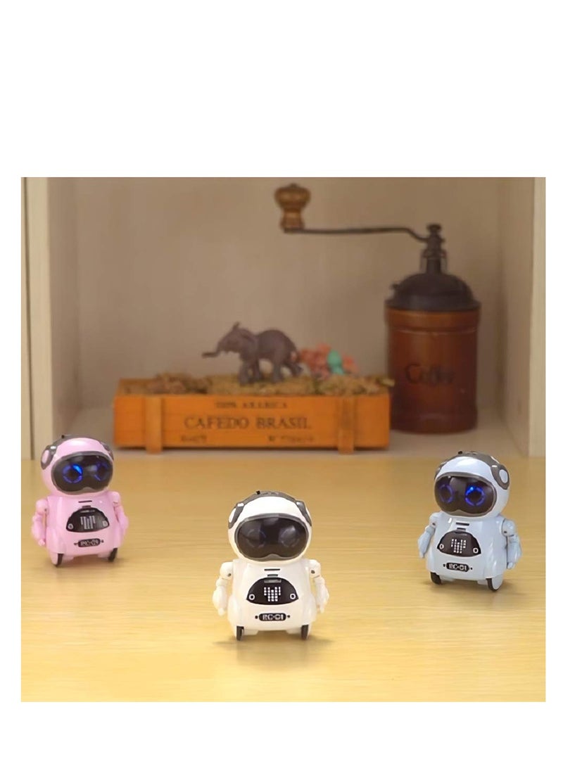 Cute Interactive Pocket Robot Pets for Kids - Rechargeable Smart Talking Robots with Voice Recognition, Singing, Dancing, and Storytelling Features. Perfect Mini Robot Companion!