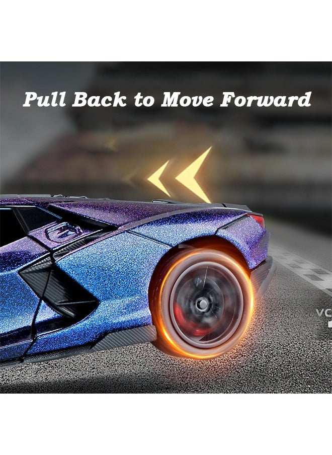 1:32 Lambo Sian FKP3 Alloy Model Car with Light and Sound Pull Back Car Toy for Boys Age 3+ Year Old (Star Light Color)