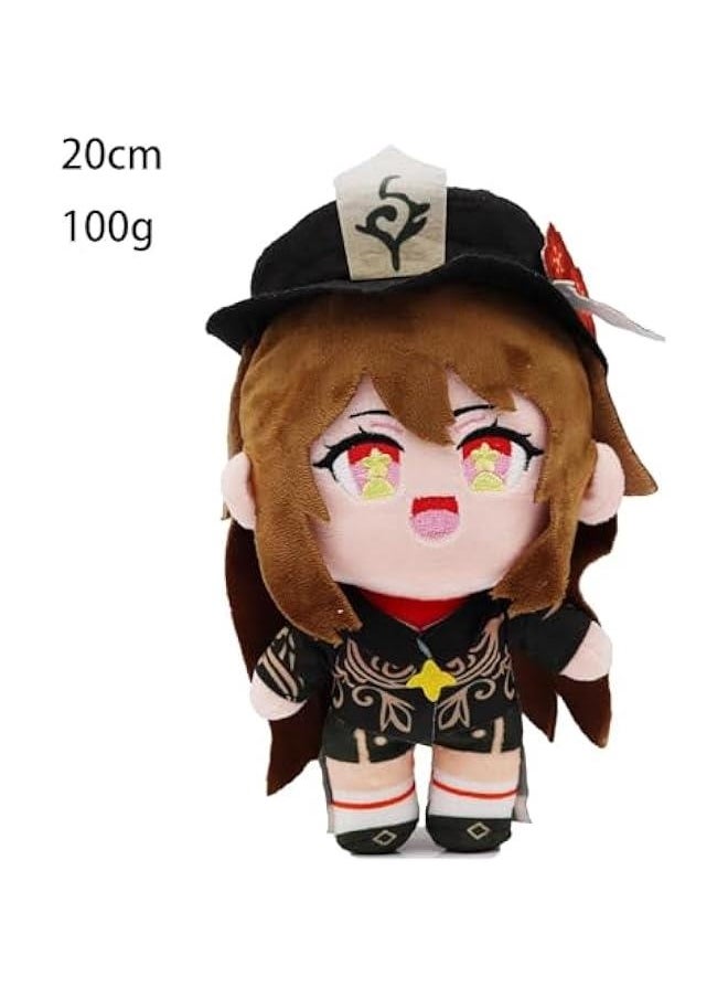 Hutao Cosplay Hu tao Plush Doll Stuffed Plushie Pillow Toy Cushion Soft Figure Cute Impact (Hu Tao)