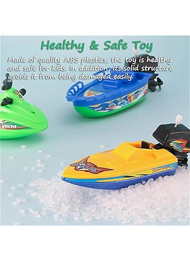 Wind-up Ship Water Toy, Amphibious Yacht Water Toy Bathtub Windup Speed Boat Toy Sailboat Tub Toy Motorboat Jet Ski Boat Toy Sailing Ship Pool Toy (Amphibious Yacht+Speed Boat+Sailing Ship)