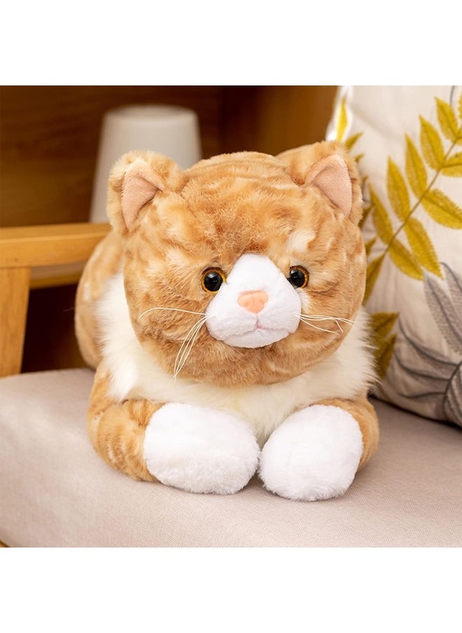 Cat Plush Toy Realistic Cat Weighted Plush Animals Pillow Cute Kitten Plush Toy 50CM