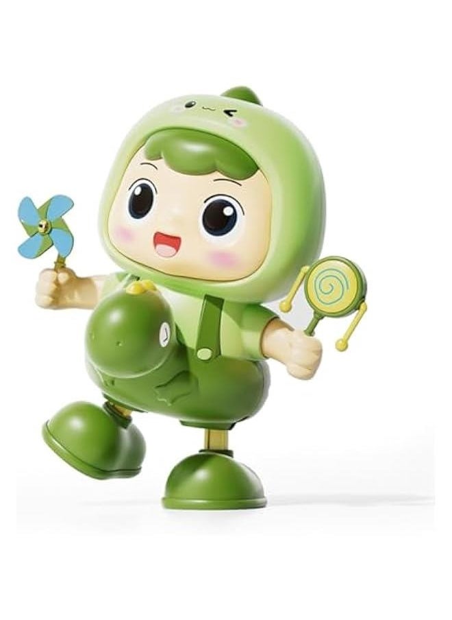Musical Toy, Lovely Dancing Dinosaur Toy Baby Crawling Toy Robot Dancing Toy Dinosaur Music Toy for Boys and Girls with Dynamic Music| Legs Move Sideways| Body Twist (Boy)
