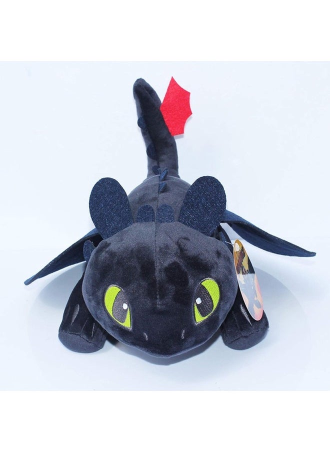 How to Train Your Dragon 3 Night Fury Plush Toy 9 Inch Toothless Doll Toy Stuffed Soft Animal Cartoon Gift