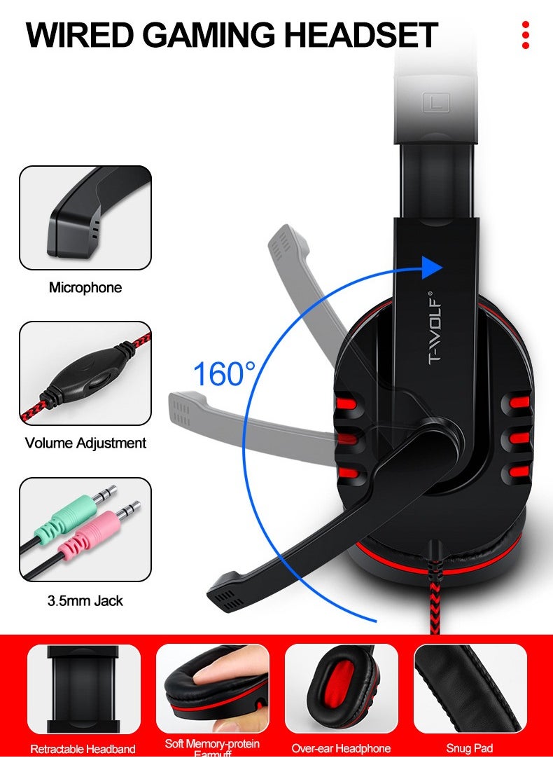 Game 4 IN 1 Set,Backlit Keyboard + Colorful Backlit Mouse + Large-Size Mousepad + Gaming Headset,Waterproof Rgb Color Suitable For Pc/Ps4/Xbox Gamers, Android Pubg Codm Genshin Diablo All Games