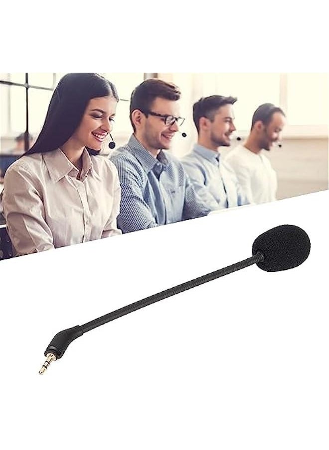 Game Mic Replacement for Logitech Astro, 2.5mm Detachable Plug and Play Microphone for Gaming Headsets, Noise Cancelling Design Rotatable Bendable Boom Microphone