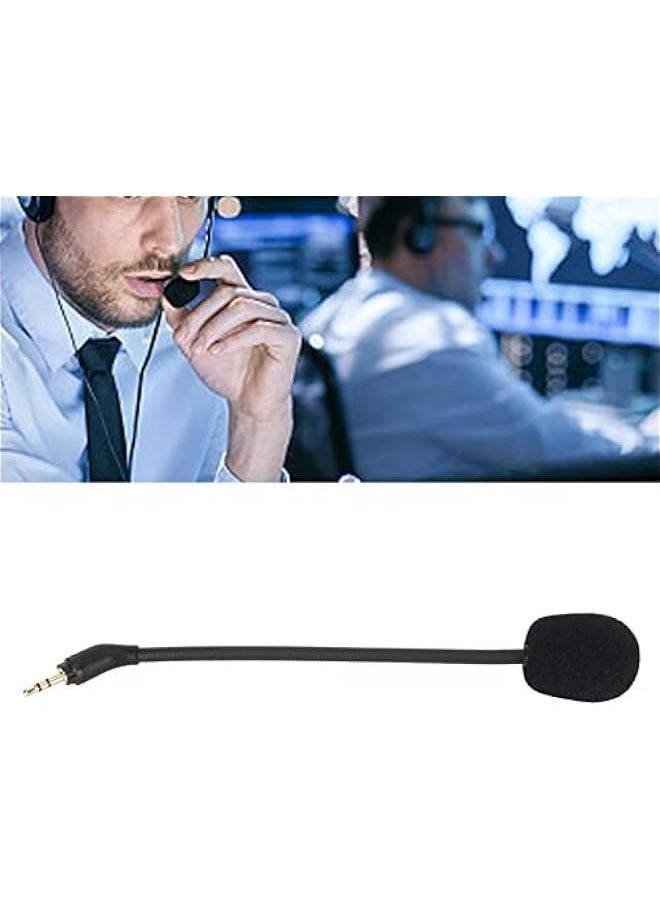 Game Mic Replacement for Logitech Astro, 2.5mm Detachable Plug and Play Microphone for Gaming Headsets, Noise Cancelling Design Rotatable Bendable Boom Microphone