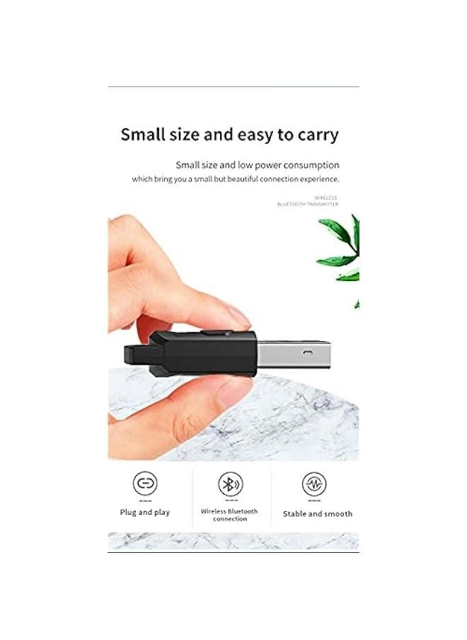 VR robot Bluetooth 5.0 Audio Adapter for Nintendo Switch & Lite, 3.5mm Aux Low Latency Wireless Bluetooth Transmitter Dongle, Compatible with Switch & Lite/PS4/PC/Laptops for Bluetooth Device