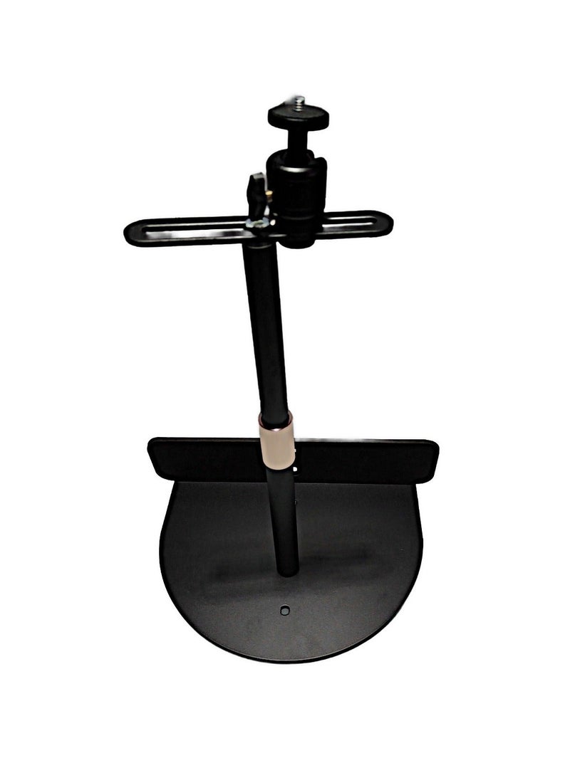Alloy Projector Stand with 360 Degree Metal Gimbal for Desktop or Sofa Bed,25-37 cm Height Adjustable