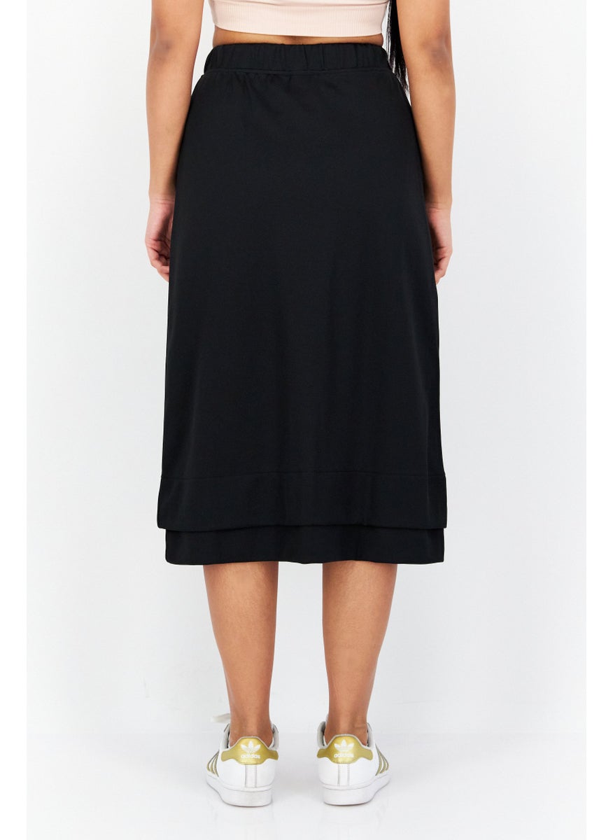 Women Sportswear Fit Embroidered Outdoor Skirts, Black