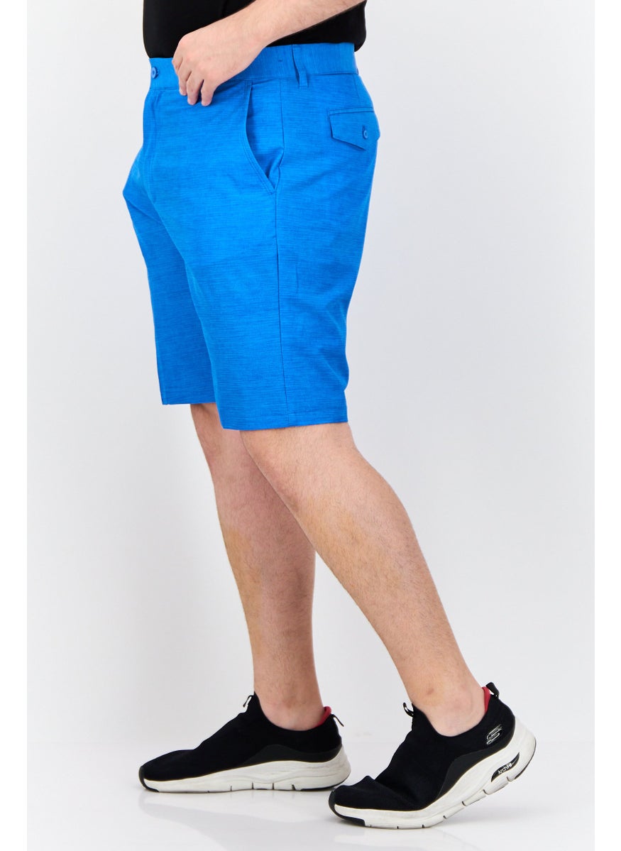 Men Sportswear Fit Golf Shorts, Blue