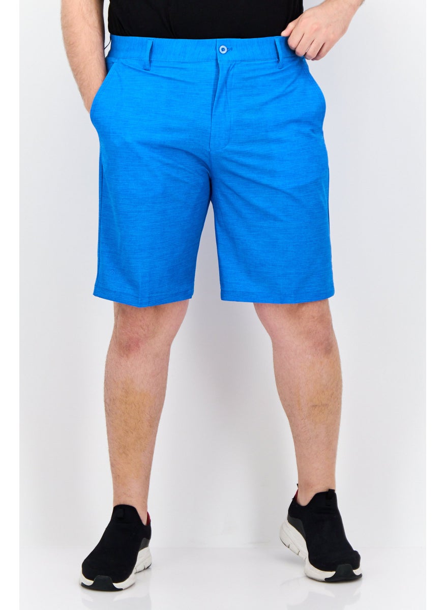 Men Sportswear Fit Golf Shorts, Blue