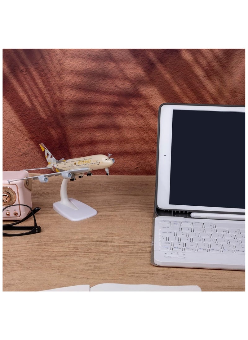 Model Airplane 1:300 Scale Model Etihad Airbus 380 Model Plane Metal Alloy Model for Gift and Decoration
