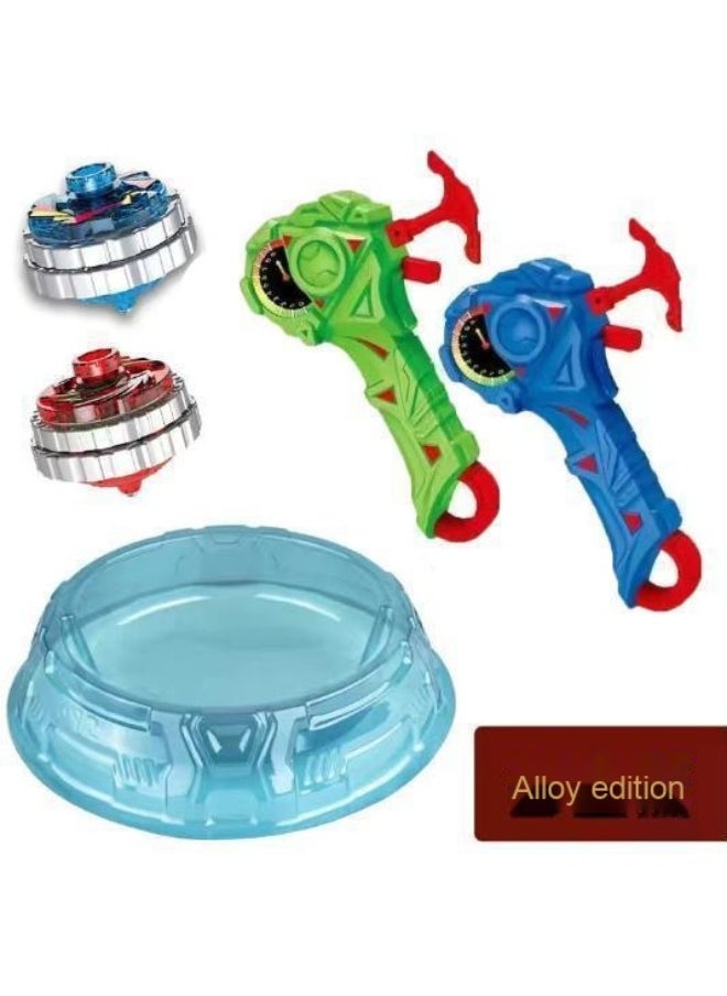 Battle Tornado Dual Super Tornado Toy - Boys' Magical Alloy Burst Armor Spinner with Lights and Pull Cord